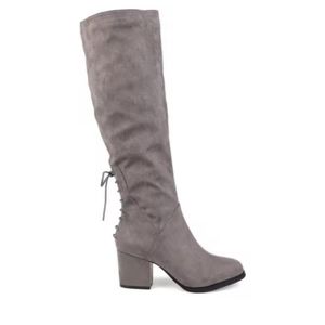 Women's Journee Gray Knee-High Boots